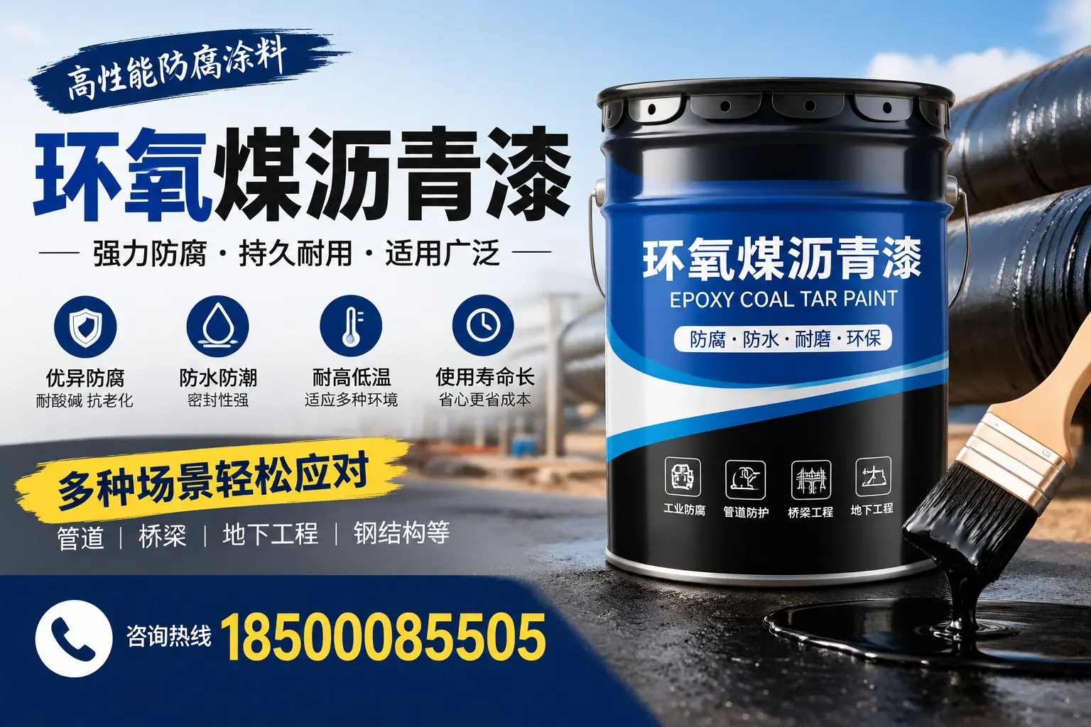 环氧煤沥青漆的环保特性及注意事项